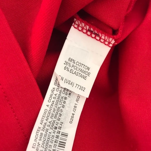 Zara Red Peplum Skirt - Picture 5 of 6